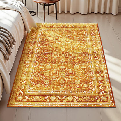 OPPODREAM Vintage Blue Area Rugs 5x7, Washable Rug for Living Room