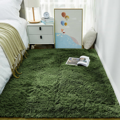 Ophanie Area Rugs for Living Room Bedroom, Washable Non-Slip Fluffy Soft Grey Shag Carpet, Indoor Floor Gray 4x6 Fuzzy Shaggy Living Room Plush Rug for Kids Home Dorm Decor Aesthetic