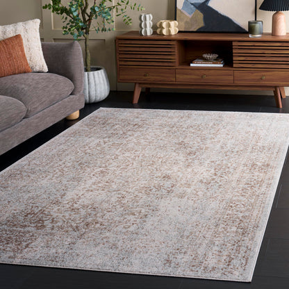 SAFAVIEH Evoke Area Rug 9x12, Large Ivory & Taupe EVK256E