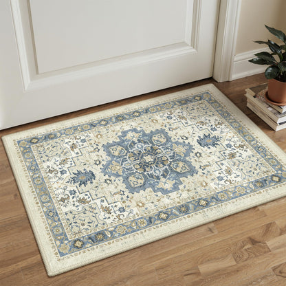 GENIMO 8x10 Washable Area Rugs for Living Room, Non Slip, Taupe Brown