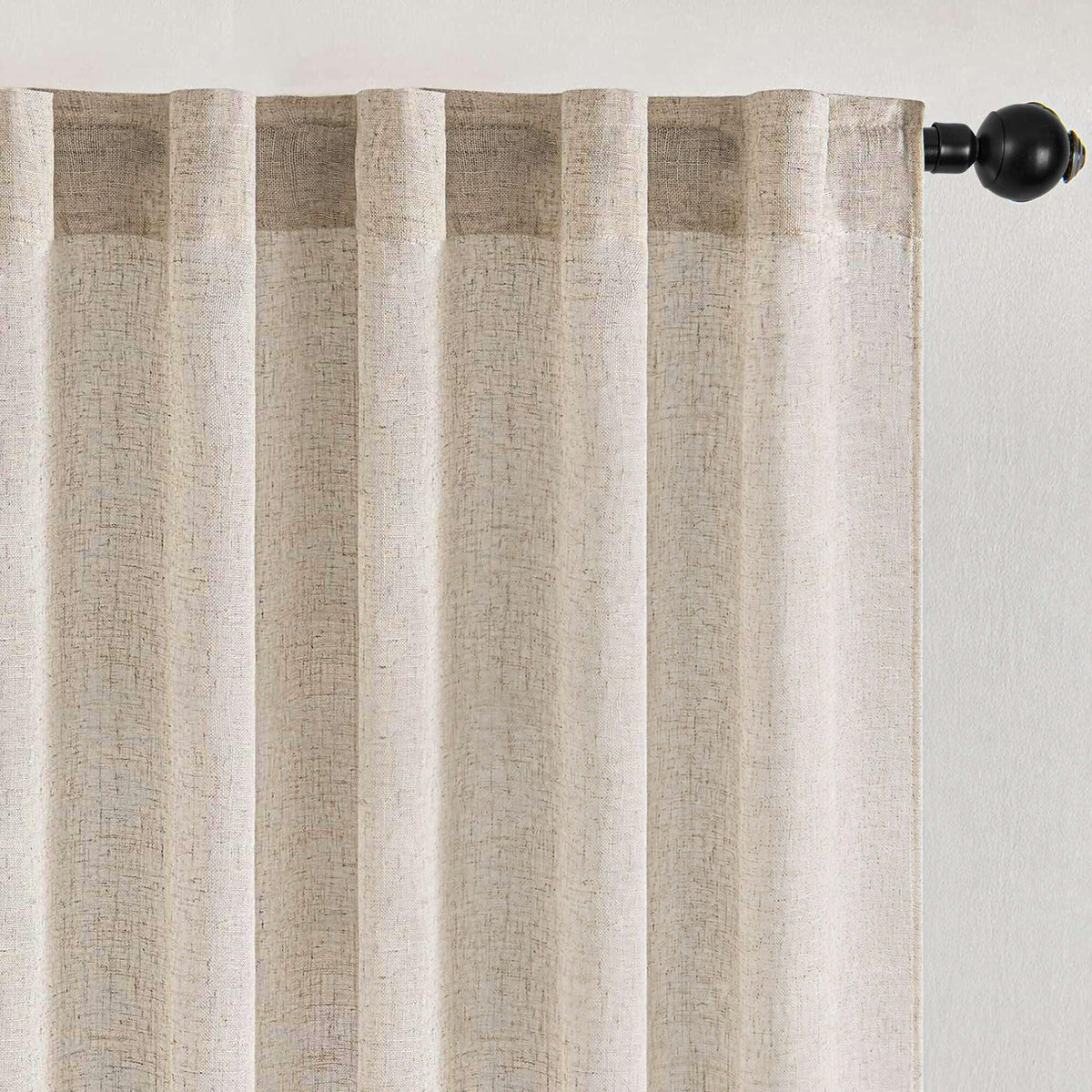 Deconovo Light Filtering Sheer Curtains 72 Inches Long for Living Room