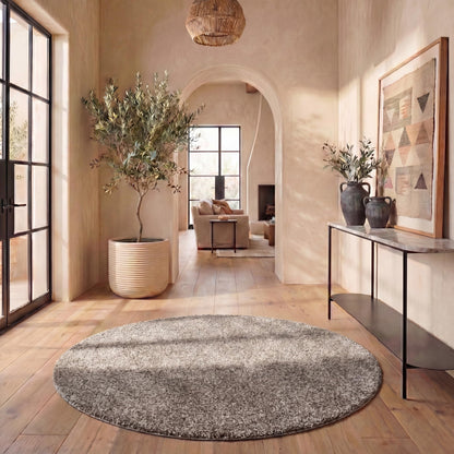 SAFAVIEH Milan Shag Collection 8'6" x 12' Ivory SG180 Solid Non-Shedding Living Room Bedroom Dining Room Entryway Plush 2-inch Thick Area Rug