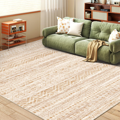 Miukiki 8x10 Area Rug for Living Room, Washable Soft Non Slip Rug Grey