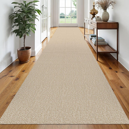 EARTHALL Washable Area Rug, Non Slip Entryway Rug, 4x6 Ft, Sand/Beige