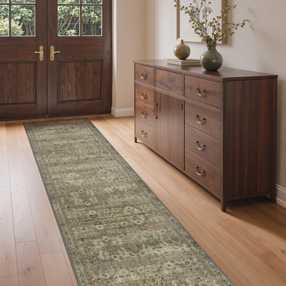 GENIMO 8x10 Washable Area Rugs for Living Room, Non Slip, Taupe Brown