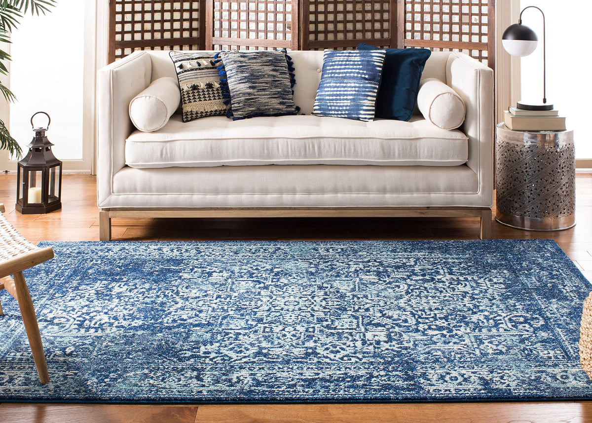 SAFAVIEH Evoke Area Rug 9x12, Large Ivory & Taupe EVK256E