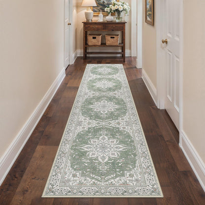 GENIMO 8x10 Washable Area Rugs for Living Room, Non Slip, Taupe Brown