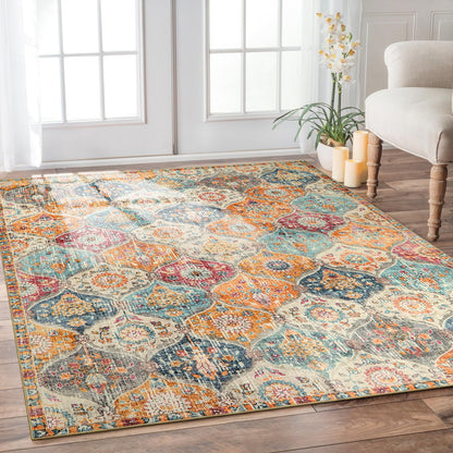 Lahome Moroccan Kitchen Rugs Non Slip Washable, 2x4 Rugs for Entryway