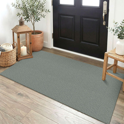 EARTHALL Washable Area Rug, Non Slip Entryway Rug, 4x6 Ft, Sand/Beige
