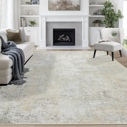 8x10 Area Rugs for Living Room Washable Bedroom Dining Room Blue Grey
