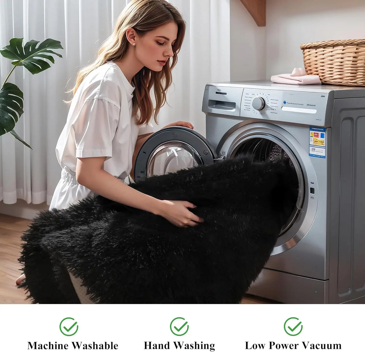 【TiktokShopSpringGlowUp】Large Size Plush Rugs Big Fluffy Area Rug Non-slip Soft Shaggy Carpet Mats for Living room Bedroom Nursery Home Decor Christmas gifts