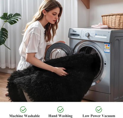 【TiktokShopSpringGlowUp】Large Size Plush Rugs Big Fluffy Area Rug Non-slip Soft Shaggy Carpet Mats for Living room Bedroom Nursery Home Decor Christmas gifts