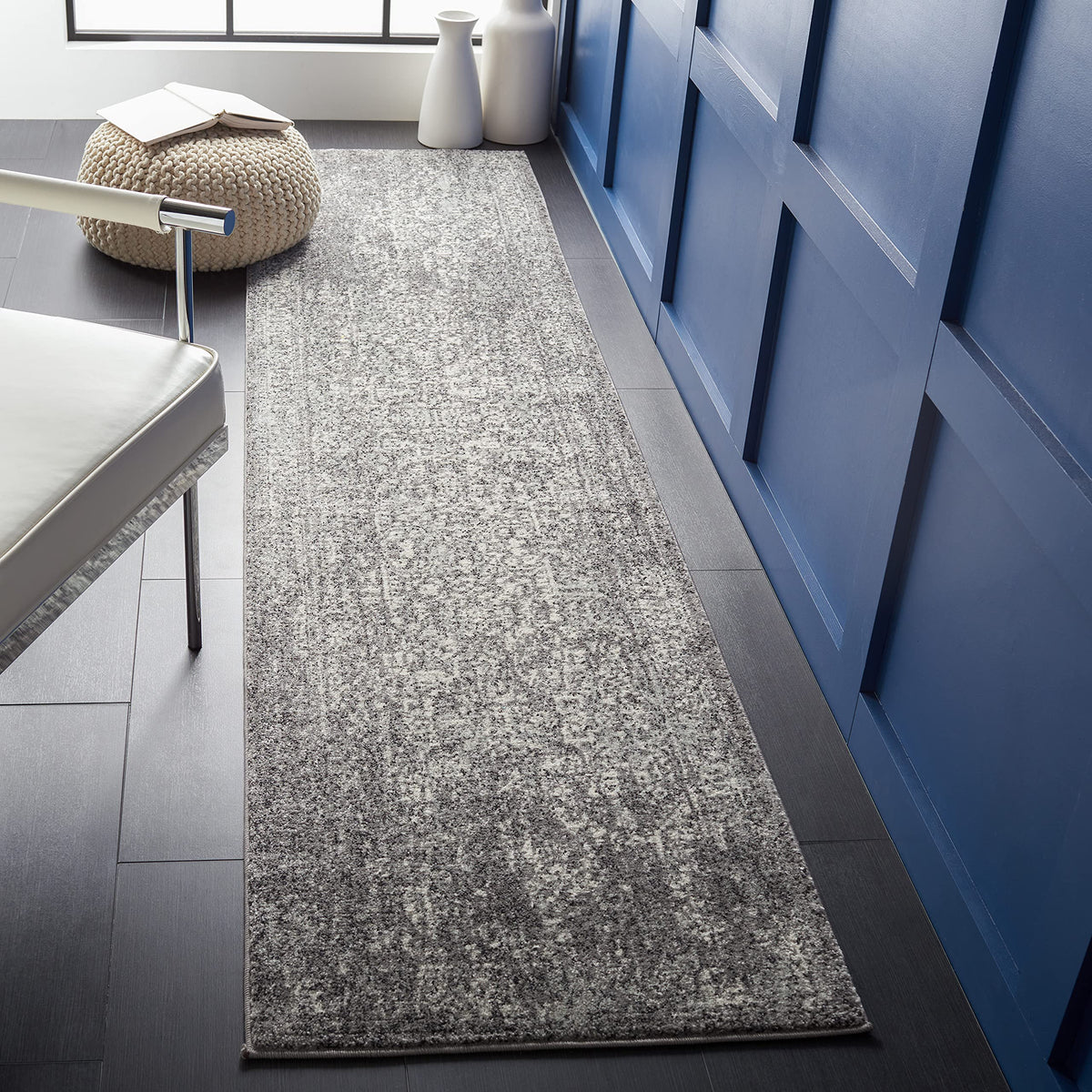SAFAVIEH Evoke Area Rug 9x12, Large Ivory & Taupe EVK256E