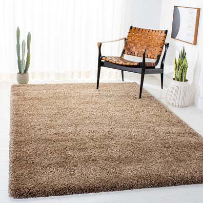 SAFAVIEH Milan Shag Collection 8'6" x 12' Ivory SG180 Solid Non-Shedding Living Room Bedroom Dining Room Entryway Plush 2-inch Thick Area Rug