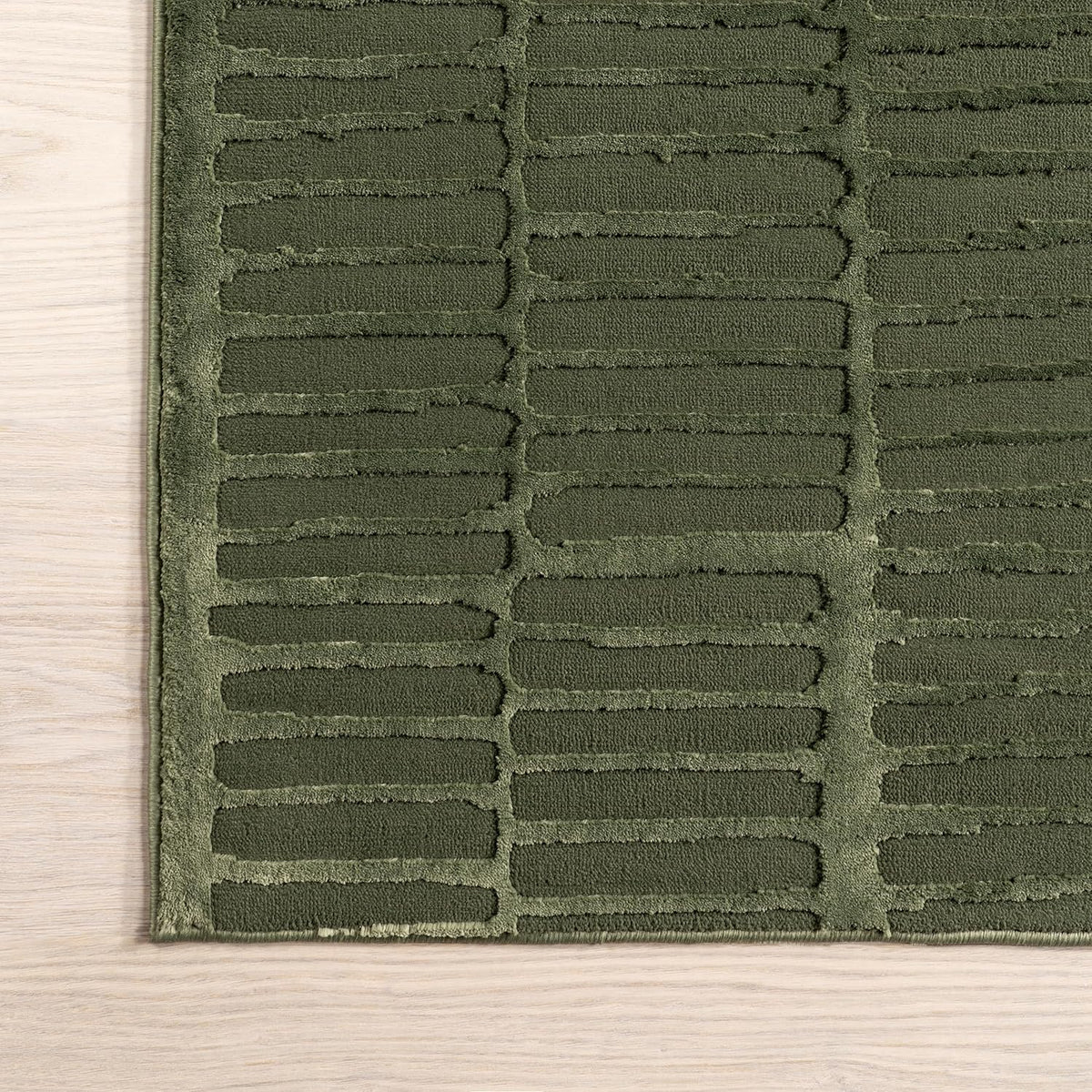 nuLOOM Kailani Green Geometric Washable Area Rug, 9' x 12'