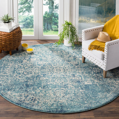SAFAVIEH Evoke Area Rug 9x12, Large Ivory & Taupe EVK256E