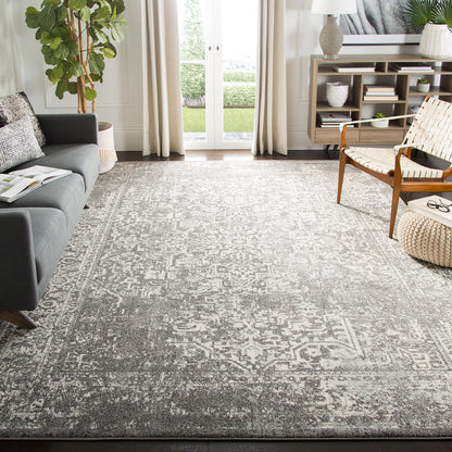 SAFAVIEH Evoke Area Rug 9x12, Large Ivory & Taupe EVK256E
