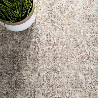 SAFAVIEH Evoke Area Rug 9x12, Large Ivory & Taupe EVK256E