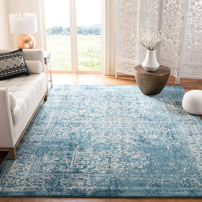 SAFAVIEH Evoke Area Rug 9x12, Large Ivory & Taupe EVK256E