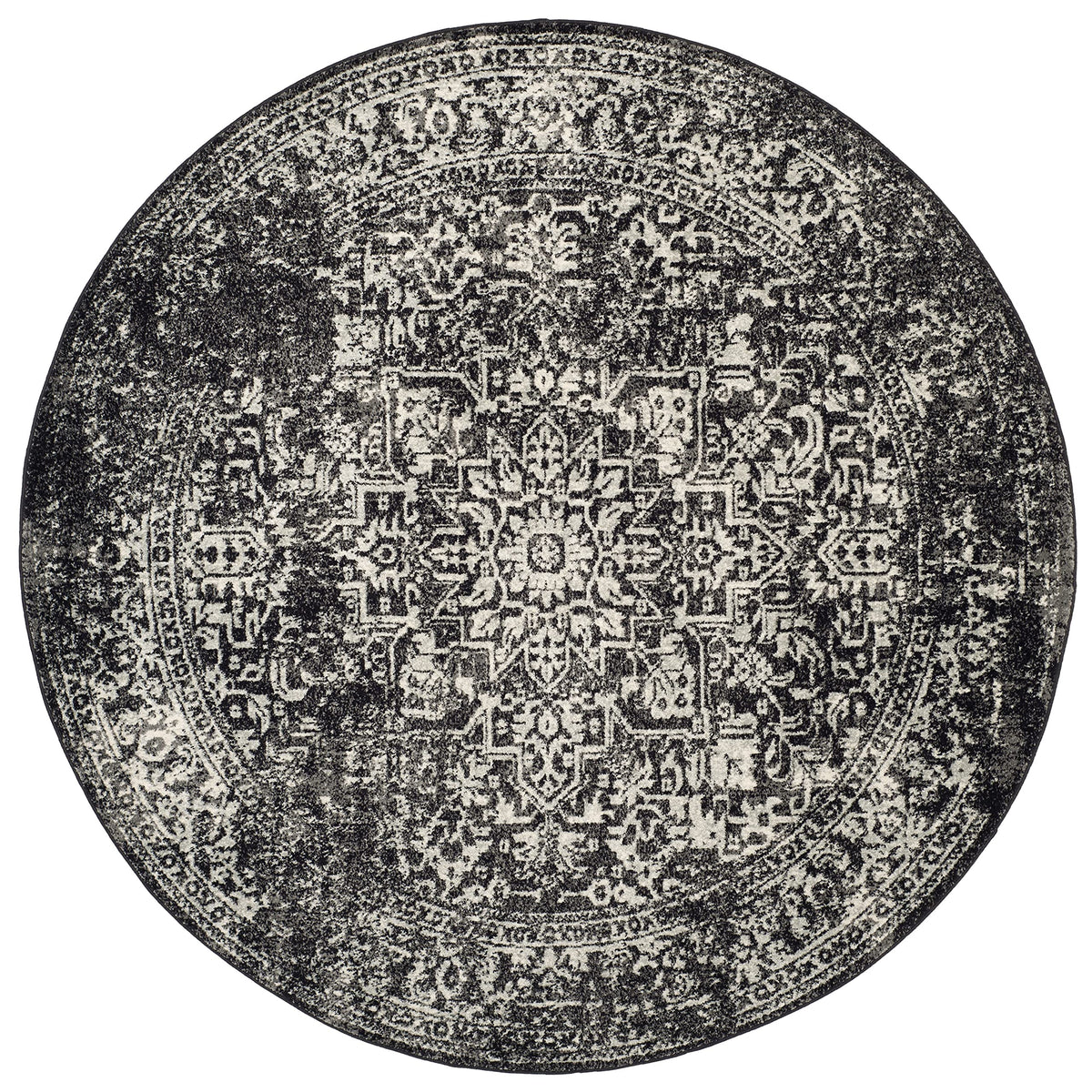 SAFAVIEH Evoke Area Rug 9x12, Large Ivory & Taupe EVK256E