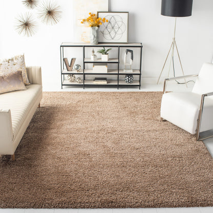 SAFAVIEH Milan Shag Collection 8'6" x 12' Ivory SG180 Solid Non-Shedding Living Room Bedroom Dining Room Entryway Plush 2-inch Thick Area Rug
