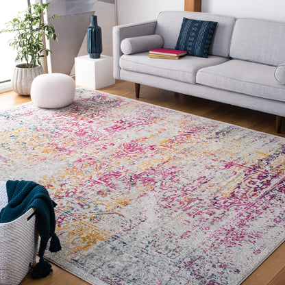 SAFAVIEH Evoke Area Rug 9x12, Large Ivory & Taupe EVK256E