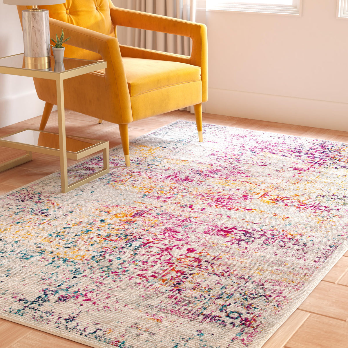 SAFAVIEH Evoke Area Rug 9x12, Large Ivory & Taupe EVK256E