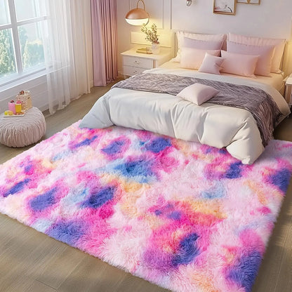 SohoChic Ultra-Soft Shaggy Rug - Furry Soft, Fuzzy Decorative Rug with Upgrade Non-Slip Backing, for Bedroom Kids Room, Room Decor, House Decor