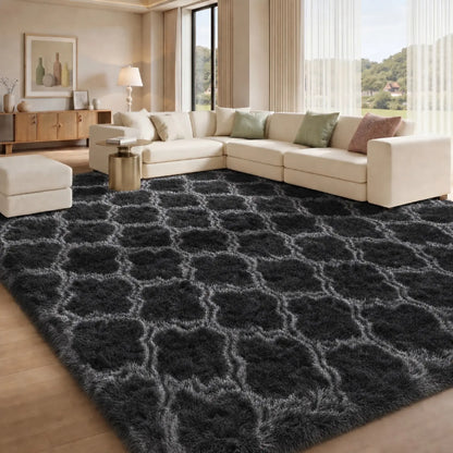 FAMVAL Super Soft Fluffy Shaggy Area Rug - Modern Plush Non-Slip Rectangular Carpet, Rugs for Bedroom, Decor for Living Room, Room & House Decor for Kids