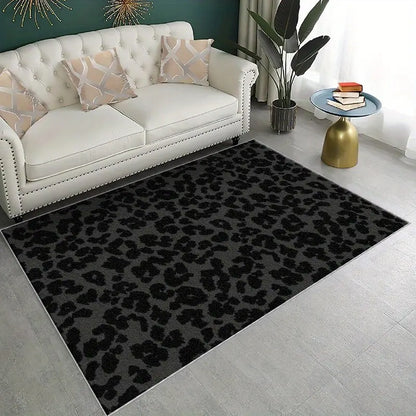 Leopard print area rug, summer and autumn rug, suitable for bedroom, living room, home, apartment, office, dormitory, corridor, casual modern light luxury rug,rugs for bedroom