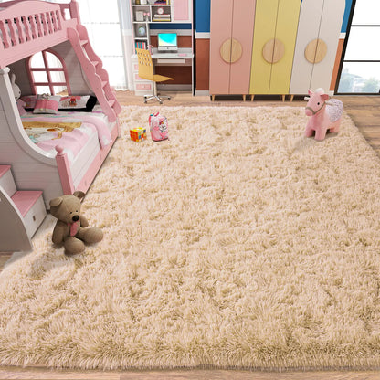 SohoChic Ultra-Soft Shaggy Rug - Furry Soft, Fuzzy Decorative Rug with Upgrade Non-Slip Backing, for Bedroom Kids Room, Room Decor, House Decor