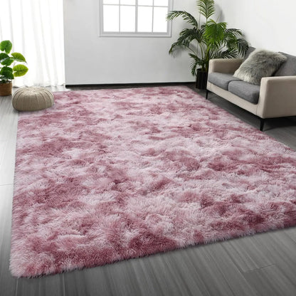Ultra Soft Shag Fluffy High Pile Area Rug, Modern Decorative Carpet for Bedroom, Living Room, Nursery & Dorm, Home Decor